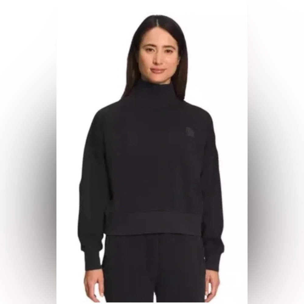The NorthFace Women's Fleece Crew Sweatshirt Black Size Small